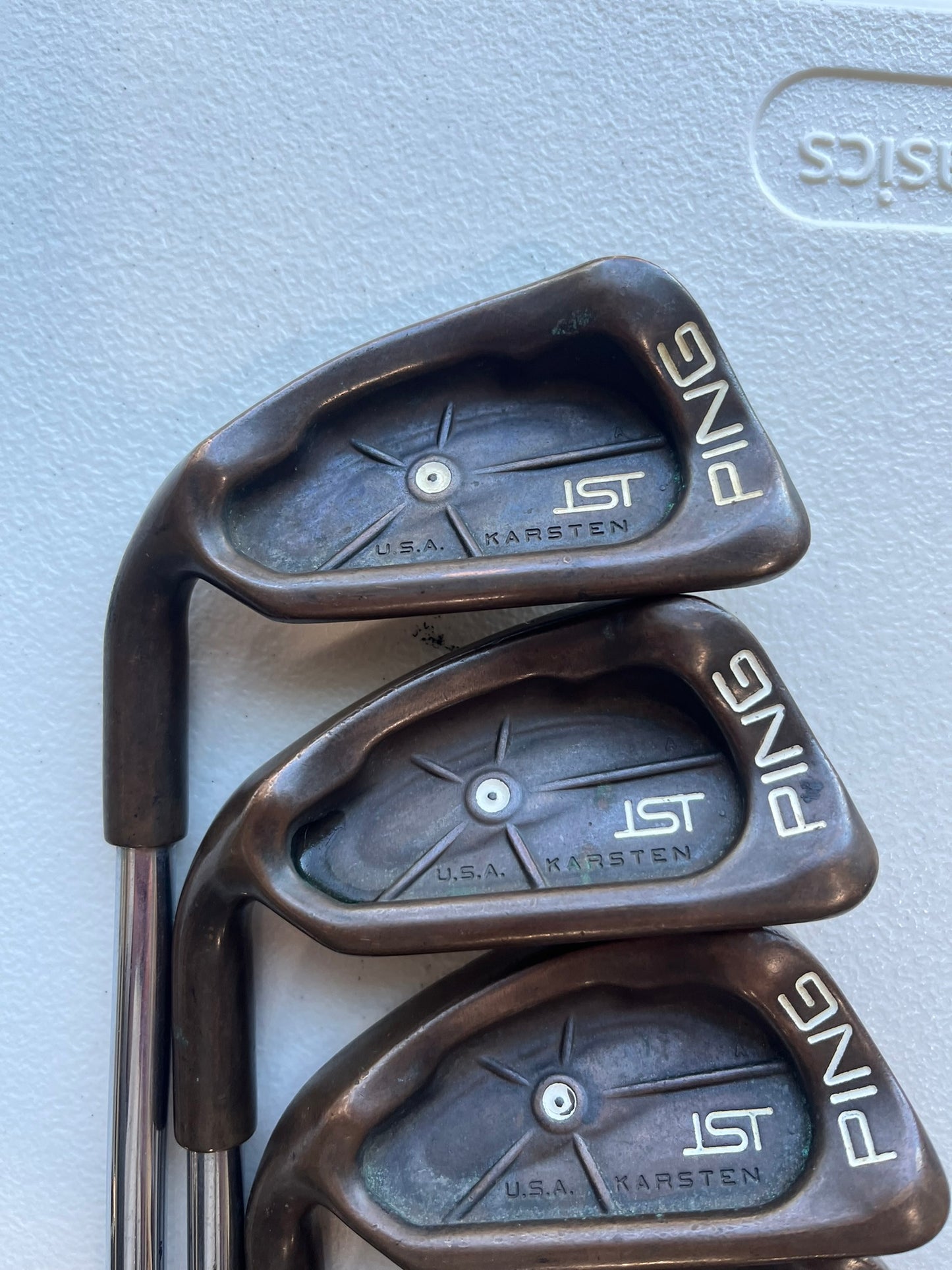 Ping ISI BeCu Iron Set 6-9 White Dot Cushin JZ Stiff Flex Lefty -1″ NICE