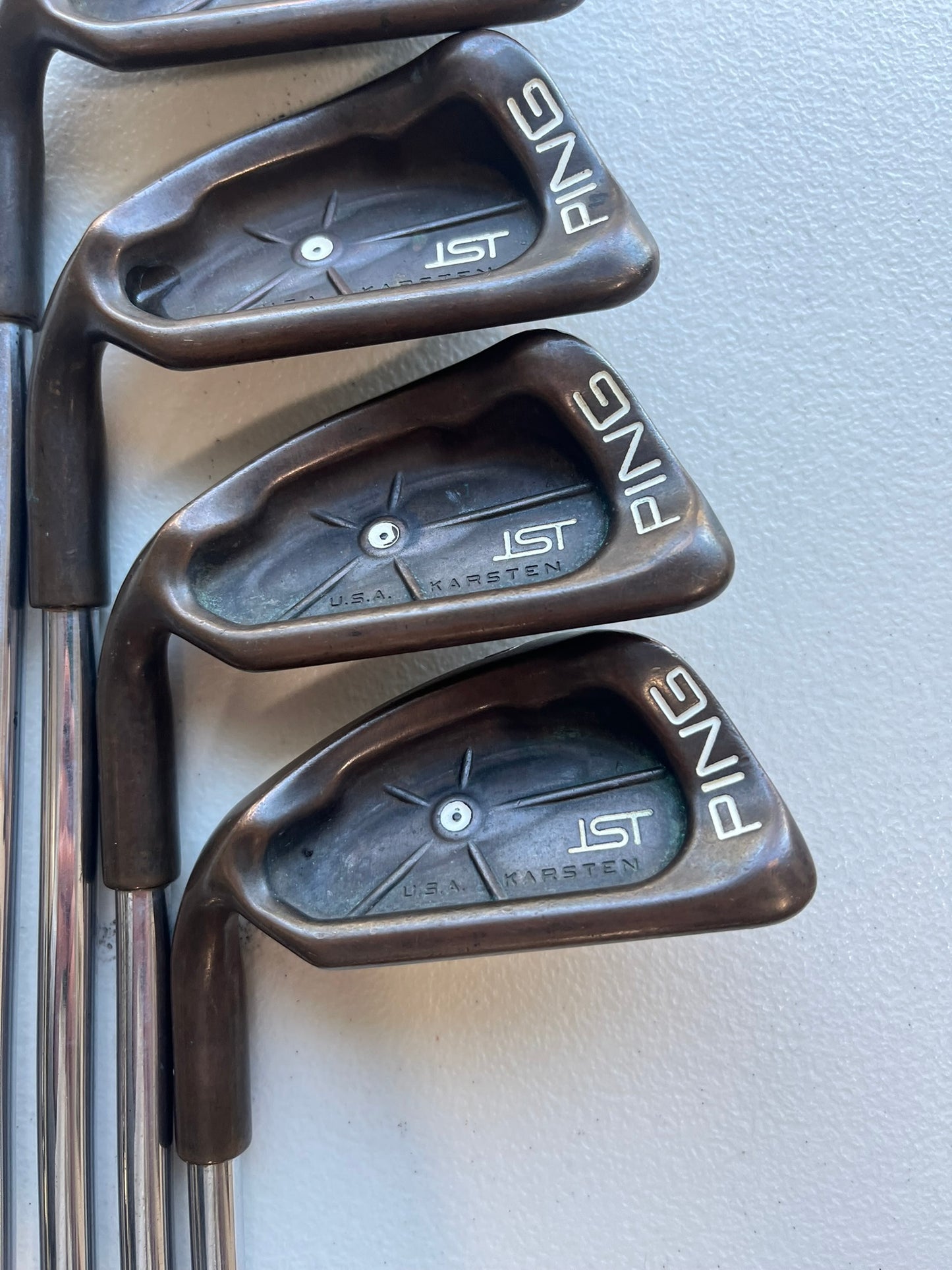 Ping ISI BeCu Iron Set 6-9 White Dot Cushin JZ Stiff Flex Lefty -1″ NICE