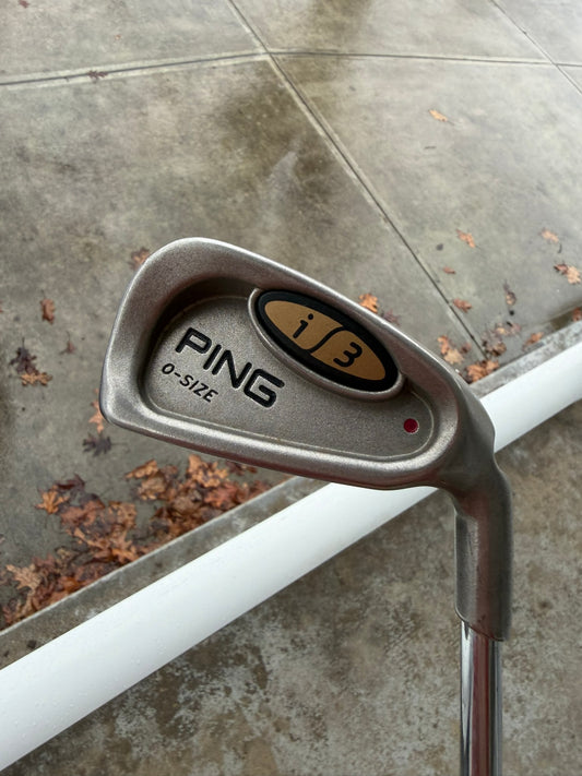 Ping i3 O-Size Oversize 1-Iron Maroon Dot Cushin JZ Stiff Flex 40.25″ NICE