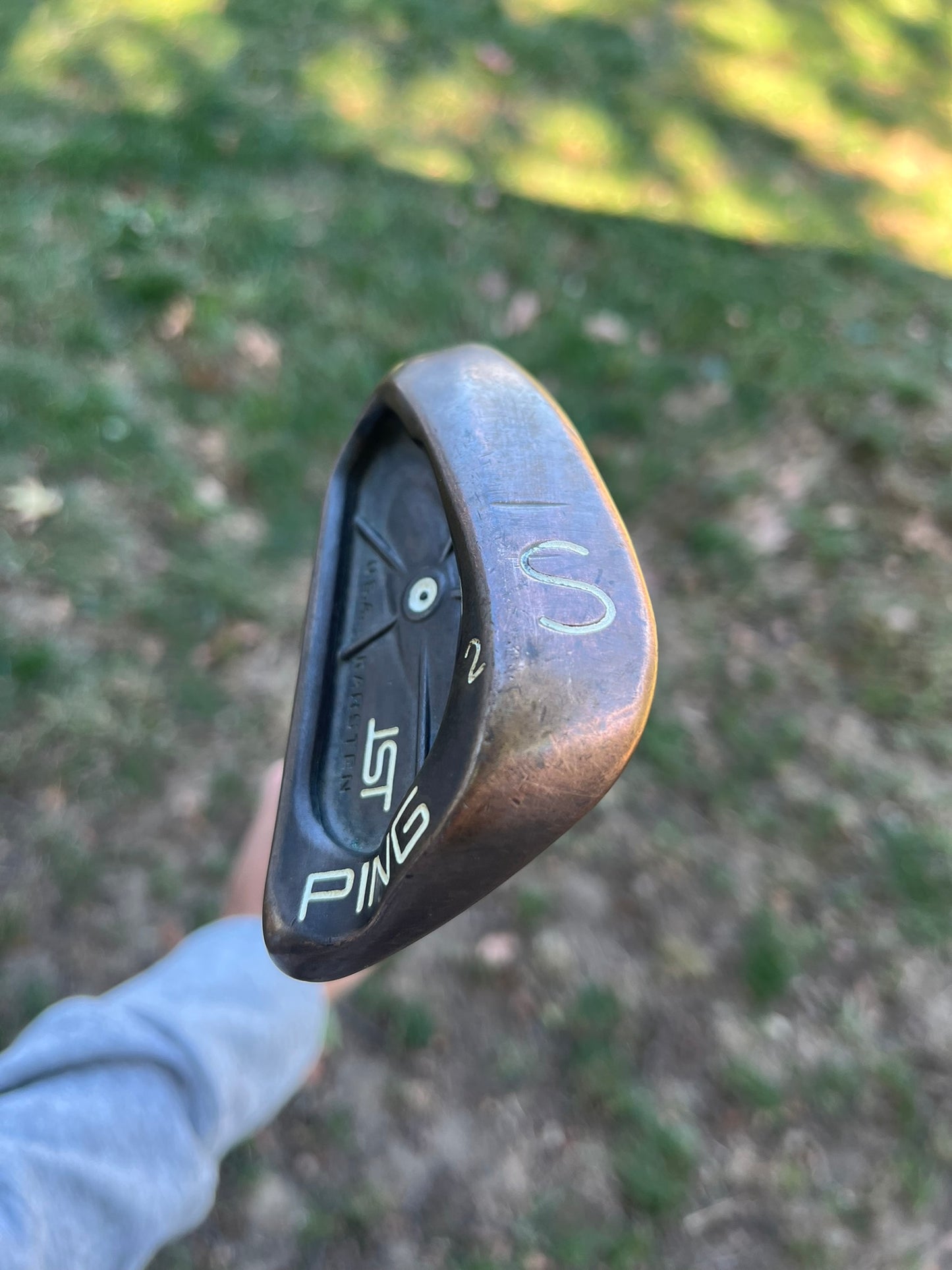 Ping ISI BeCu S2 Sand Wedge White Dot Cushin JZ Stiff Flex Lefty 34.5″ NICE