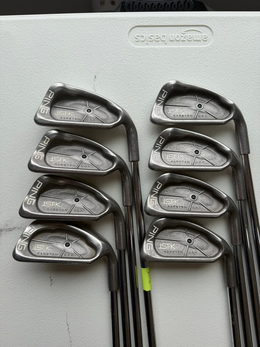 Ping ISI K Iron Set 3-PW Black Dot Cushin JZ Stiff Flex +1/4″ NICE