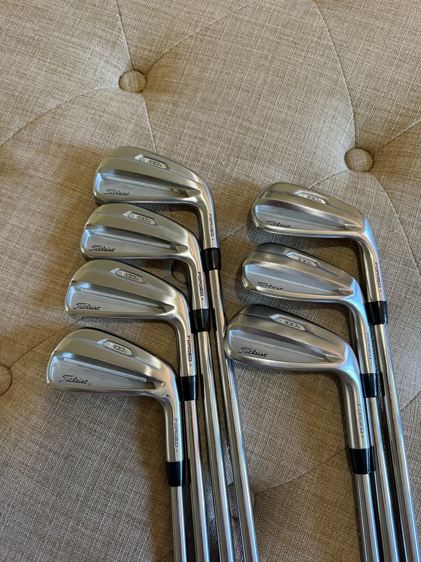 Photo of Titleist 2021 T100s Iron Set Stiff Flex Dg 105G S300