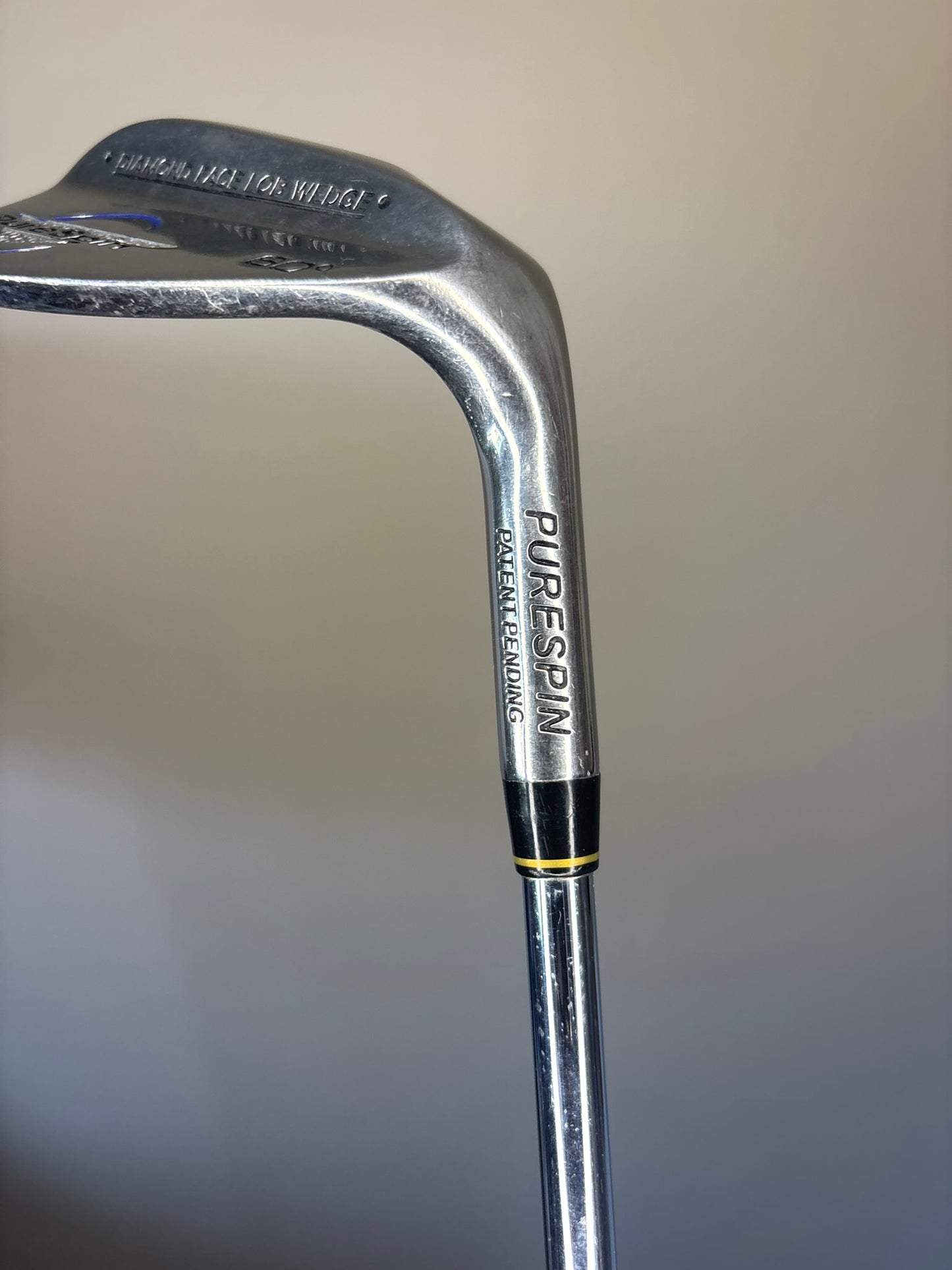 Pure Spin Diamond Face Lob Wedge 60° Steel Shaft Wedge Flex 35″ NICE