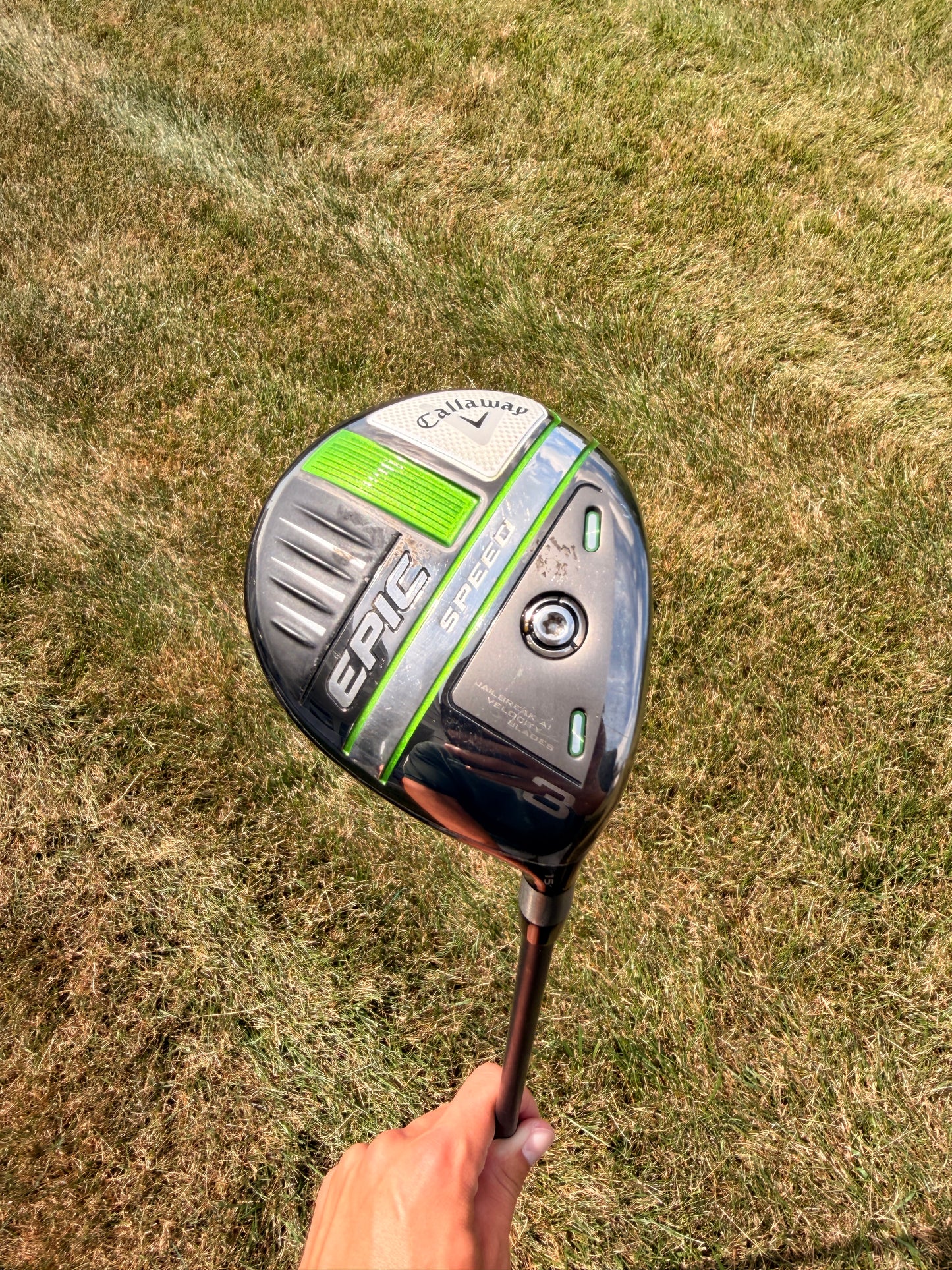 Callaway EPIC Speed 3-Wood 15° HZRDUS Smoke 60g Regular Flex 42.75" +HC NICE
