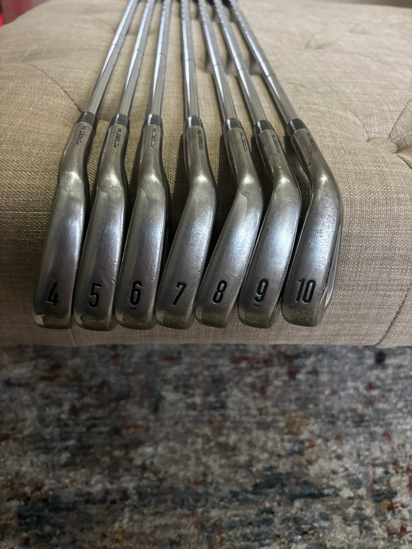 Callaway 2024 Apex TCB Raw Iron Set 4-PW TT DG X100 Extra Stiff Flex +1/4″ NICE