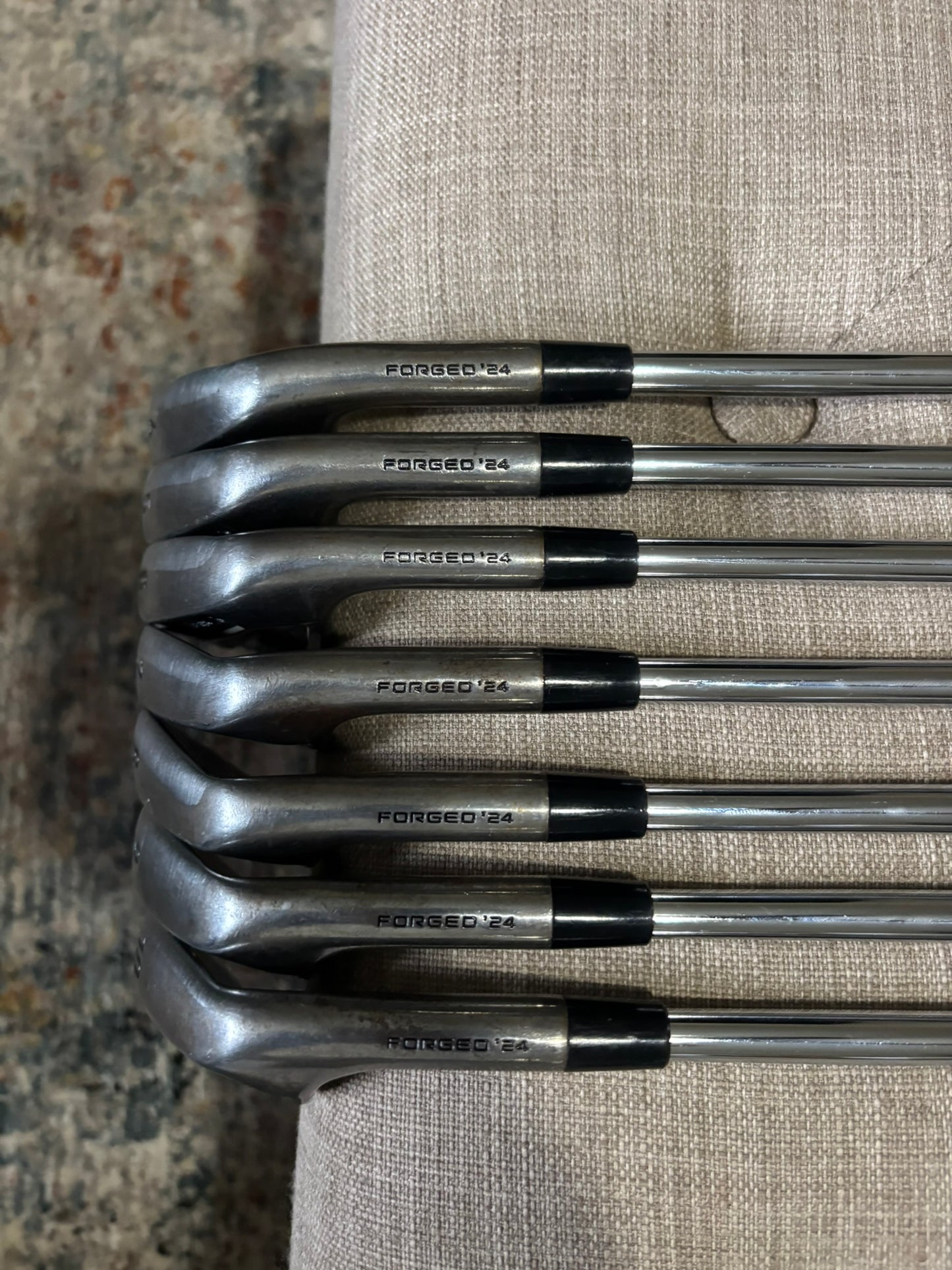 Callaway 2024 Apex TCB Raw Iron Set 4-PW TT DG X100 Extra Stiff Flex +1/4″ NICE