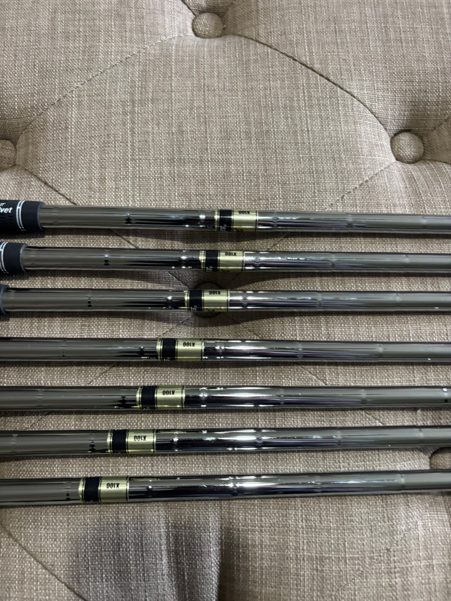 Callaway 2024 Apex TCB Raw Iron Set 4-PW TT DG X100 Extra Stiff Flex +1/4″ NICE