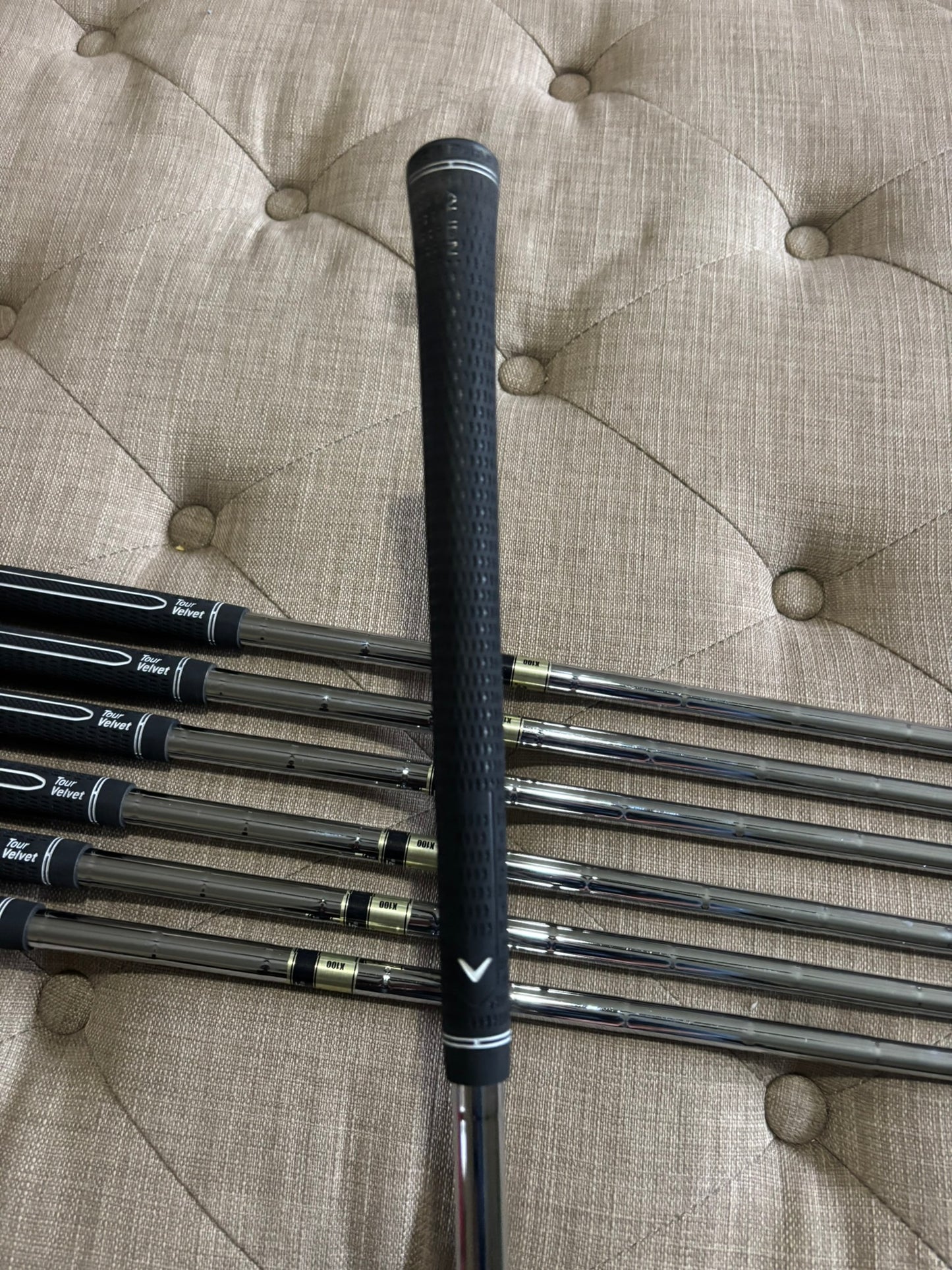 Callaway 2024 Apex TCB Raw Iron Set 4-PW TT DG X100 Extra Stiff Flex +1/4″ NICE