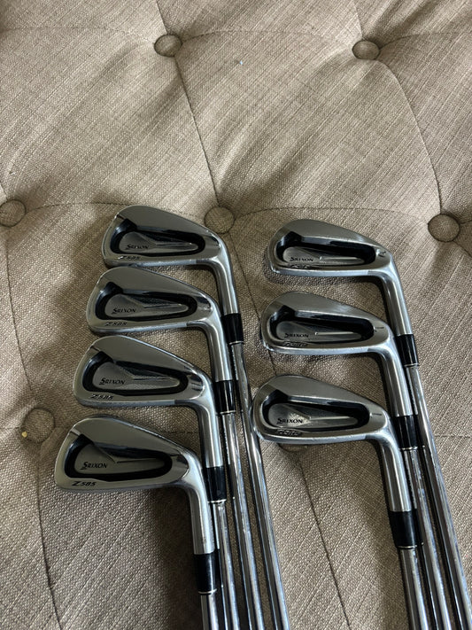 Srixon Z585 Iron Set 4-PW NS Pro Tour105 Regular Flex +1/4″ NICE