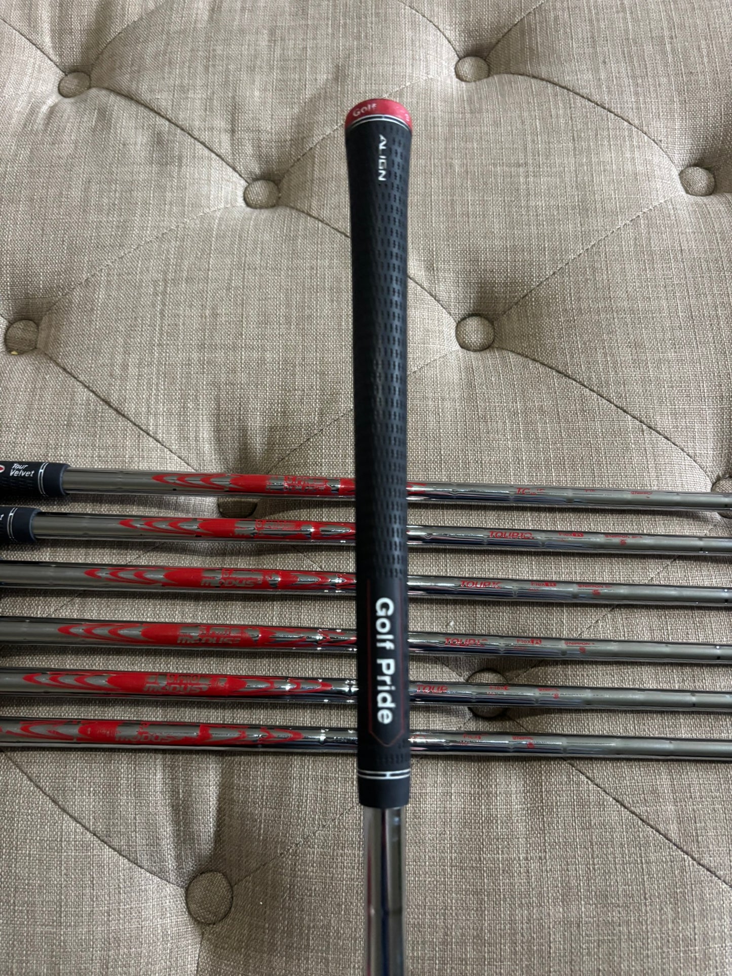 Srixon Z585 Iron Set 4-PW NS Pro Tour105 Regular Flex +1/4″ NICE