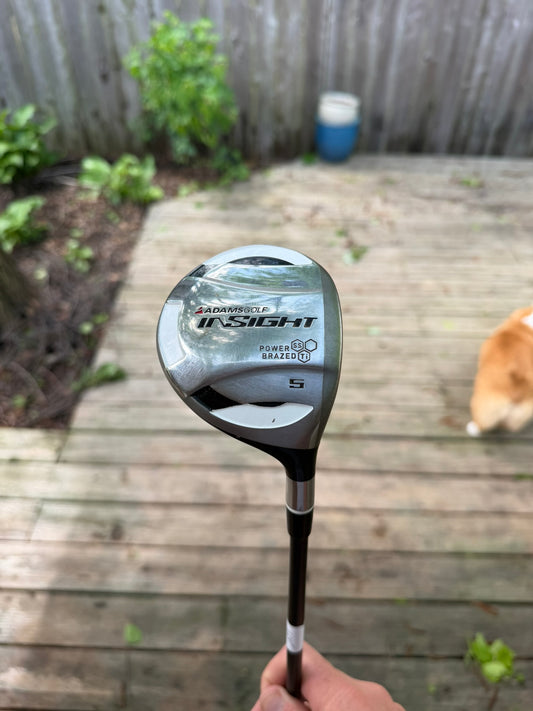 Adams Insight 5-Wood Aldila G75 Stiff Flex 42.25″ NICE