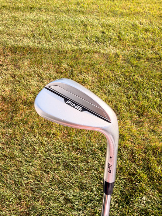 Ping s159 Chrome Lob Wedge 60°/6 Black Dot Dynamic Gold Stiff Flex 35.25" NICE
