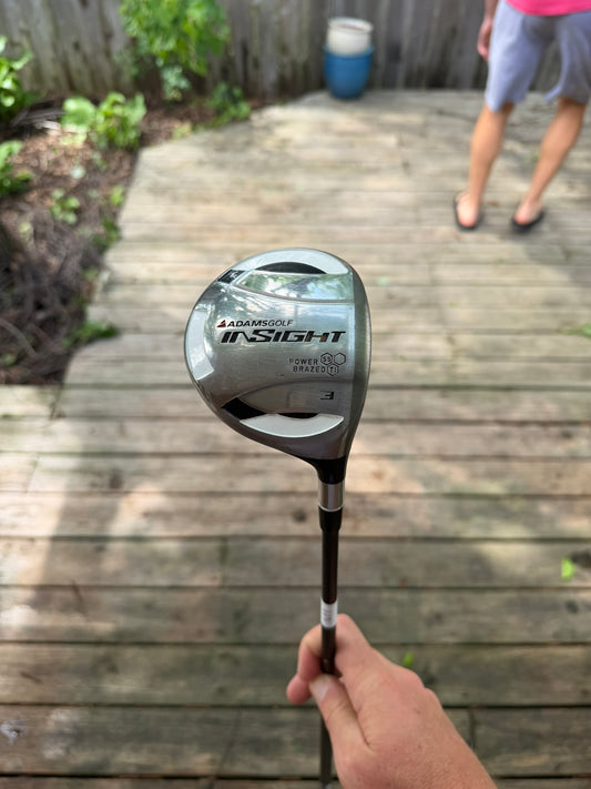 Adams Insight 3-Wood Aldila G75 Stiff Flex 42.75″ NICE