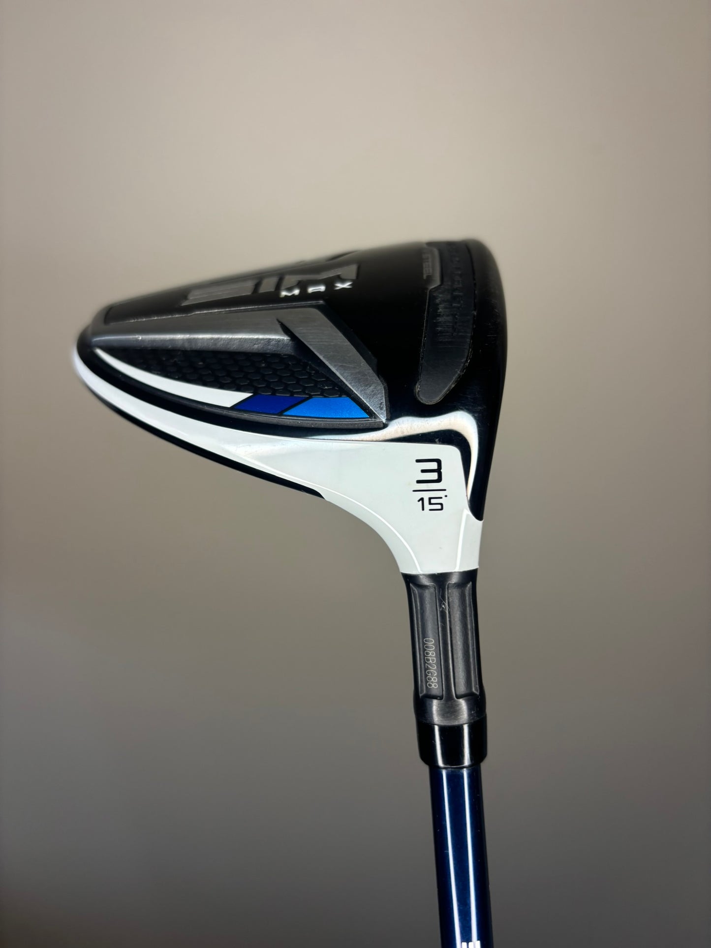 Taylormade SIM Max 3-Wood 15° Ventus Blue 7S Velocore Stiff Flex 43″ MINT