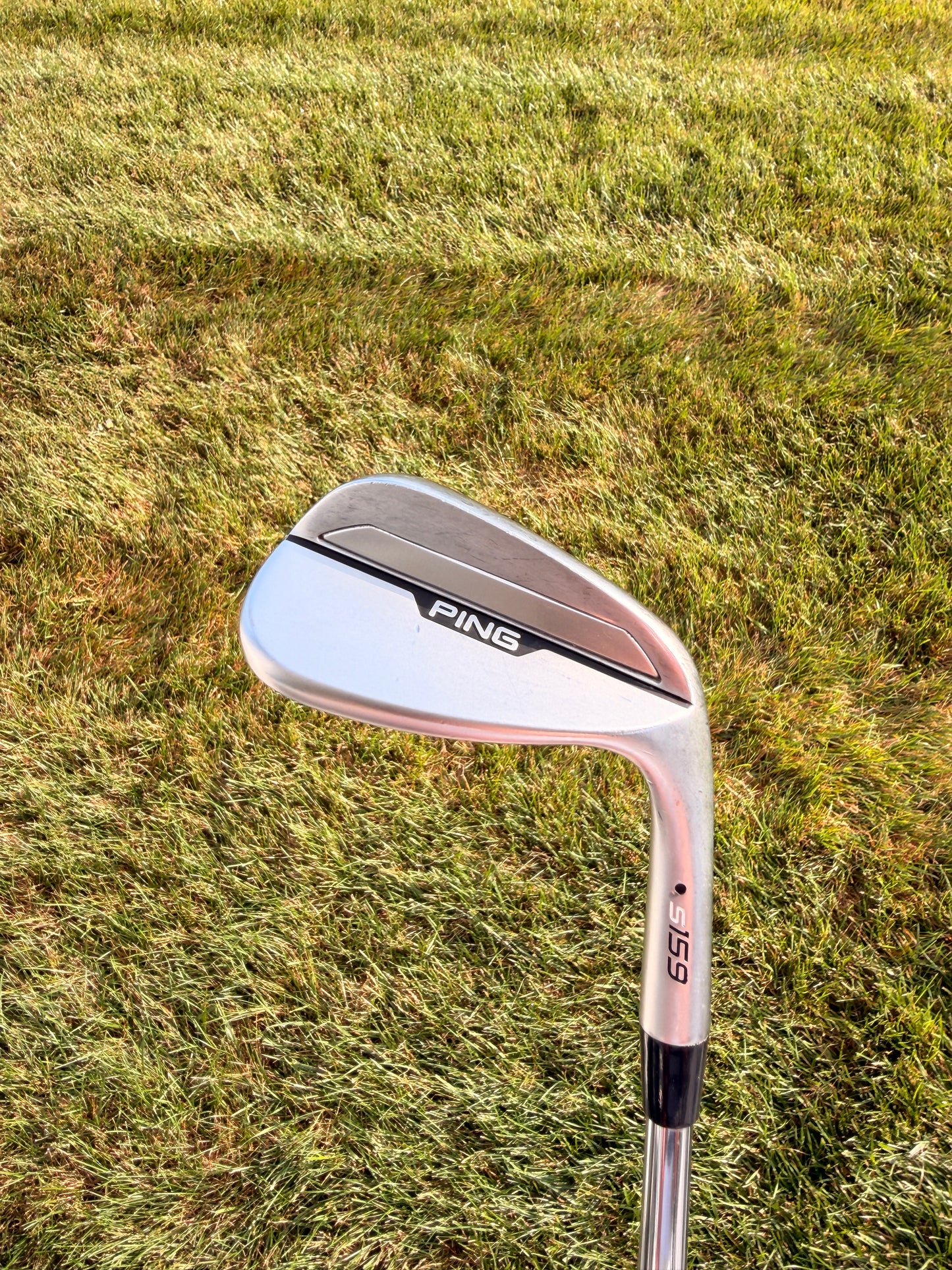 Ping s159 Chrome Gap Wedge 52°/12 Black Dot Dynamic Gold Stiff Flex 35.5" NICE