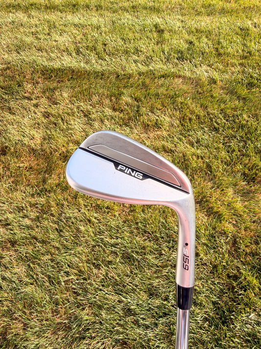 Ping s159 Chrome Gap Wedge 52°/12 Black Dot Dynamic Gold Stiff Flex 35.5" NICE