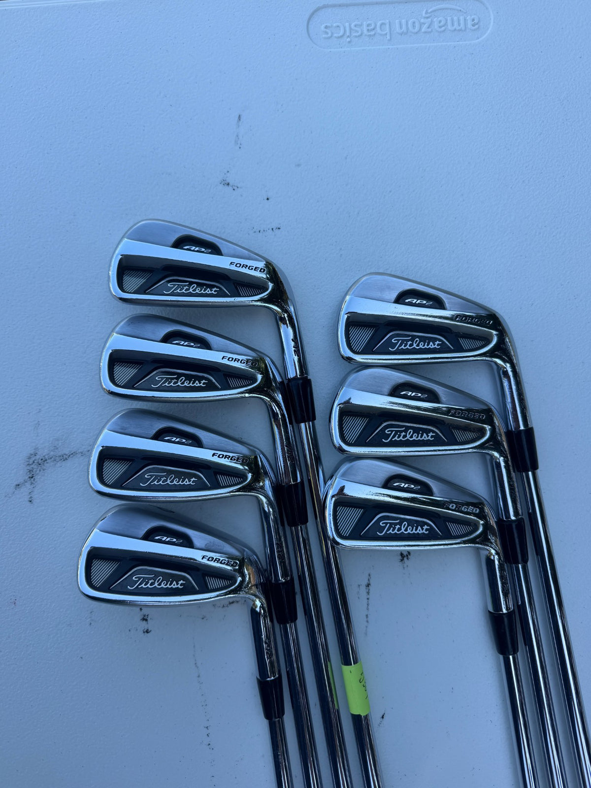 Titleist 712 AP2 Iron Set 4-PW Project X Rifle Regular Flex +1/2" NICE
