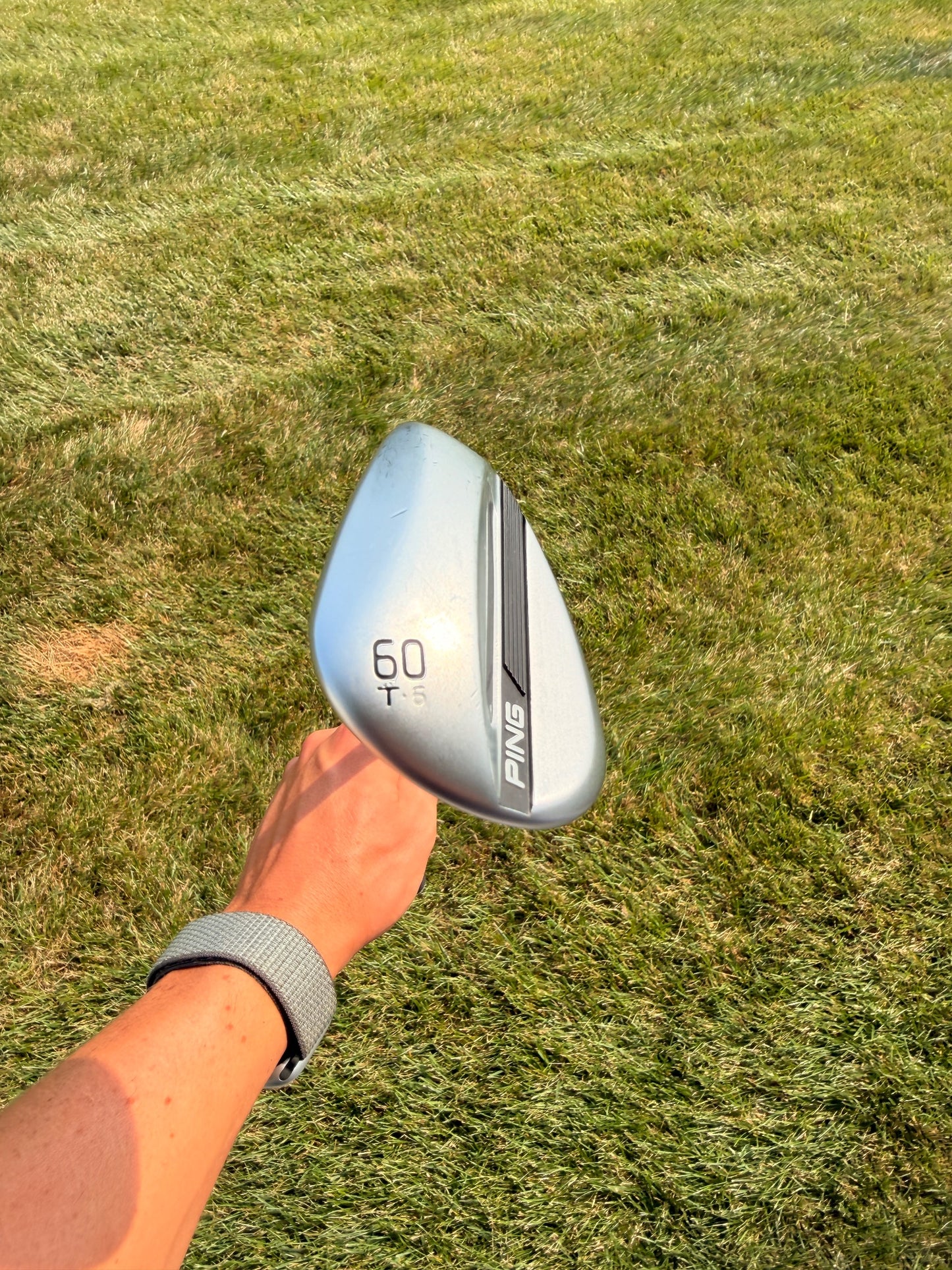 Ping s259 Chrome Lob Wedge 60° / 6 Black Dot Dynamic Gold Stiff Flex 35.25" NICE