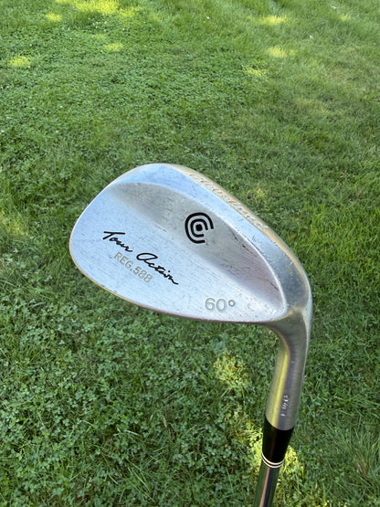 Cleveland 588 Chrome Lob Wedge 60° Dynamic Gold Stiff Flex 35" NICE