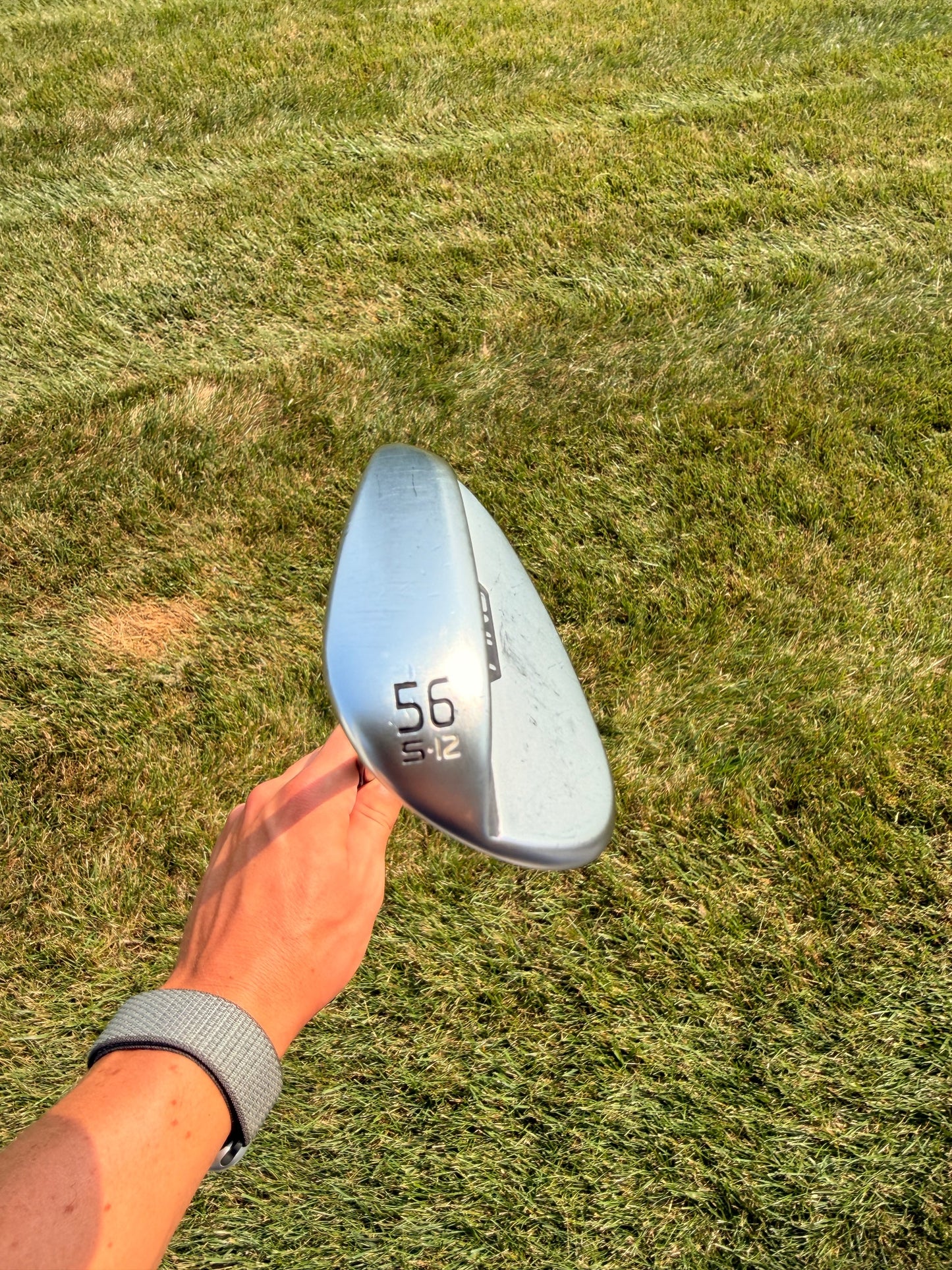 Ping s159 Chrome Sand Wedge 56° / 12 Black Dot Dynamic Gold Stiff Flex 35.5"