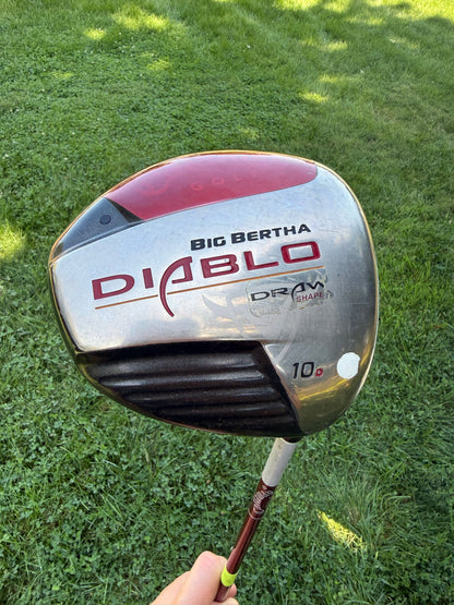 Callaway Big Bertha Diablo Draw Driver 10° Aldila Diablo DVS Regular Flex 44.5"
