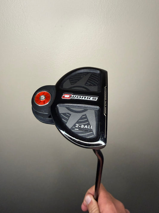 Odyssey O-Works 2-Ball Putter 33″ +HC READ