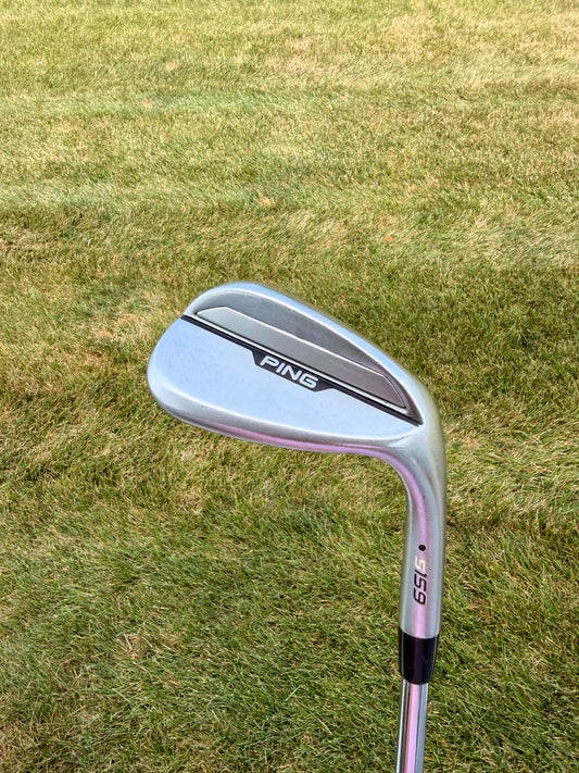 Ping s159 Chrome Sand Wedge 56° / 12 Black Dot Dynamic Gold Stiff Flex 35.25"