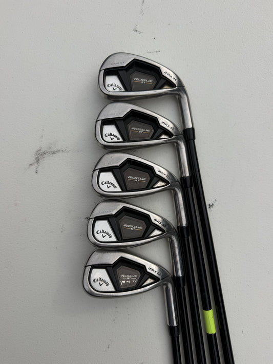 Callaway Rogue ST Max OS Iron Set 6-PW Tensei AV Blue 65 Regular Flex NICE