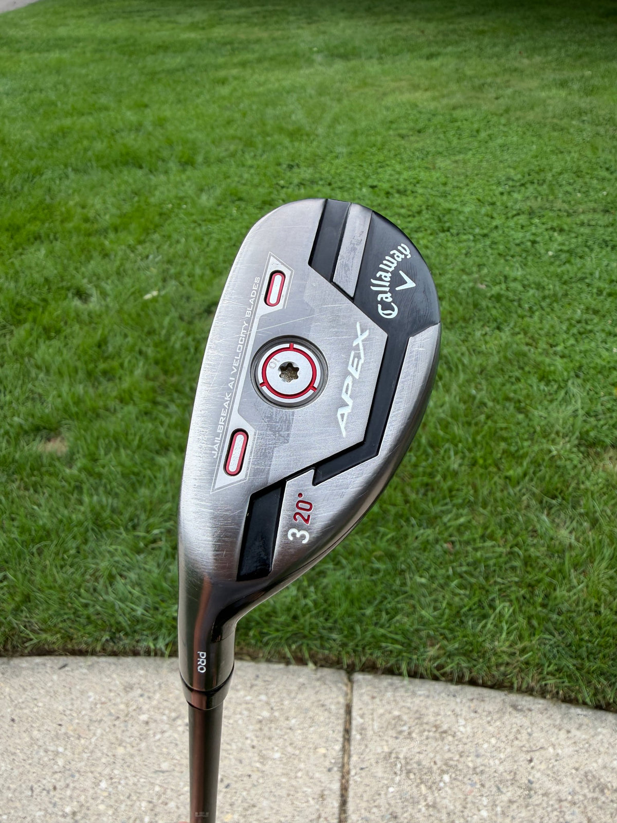 Callaway Apex Pro 21 3 Hybrid 20° MMT 80 Stiff Flex Lefty 39.75" NICE