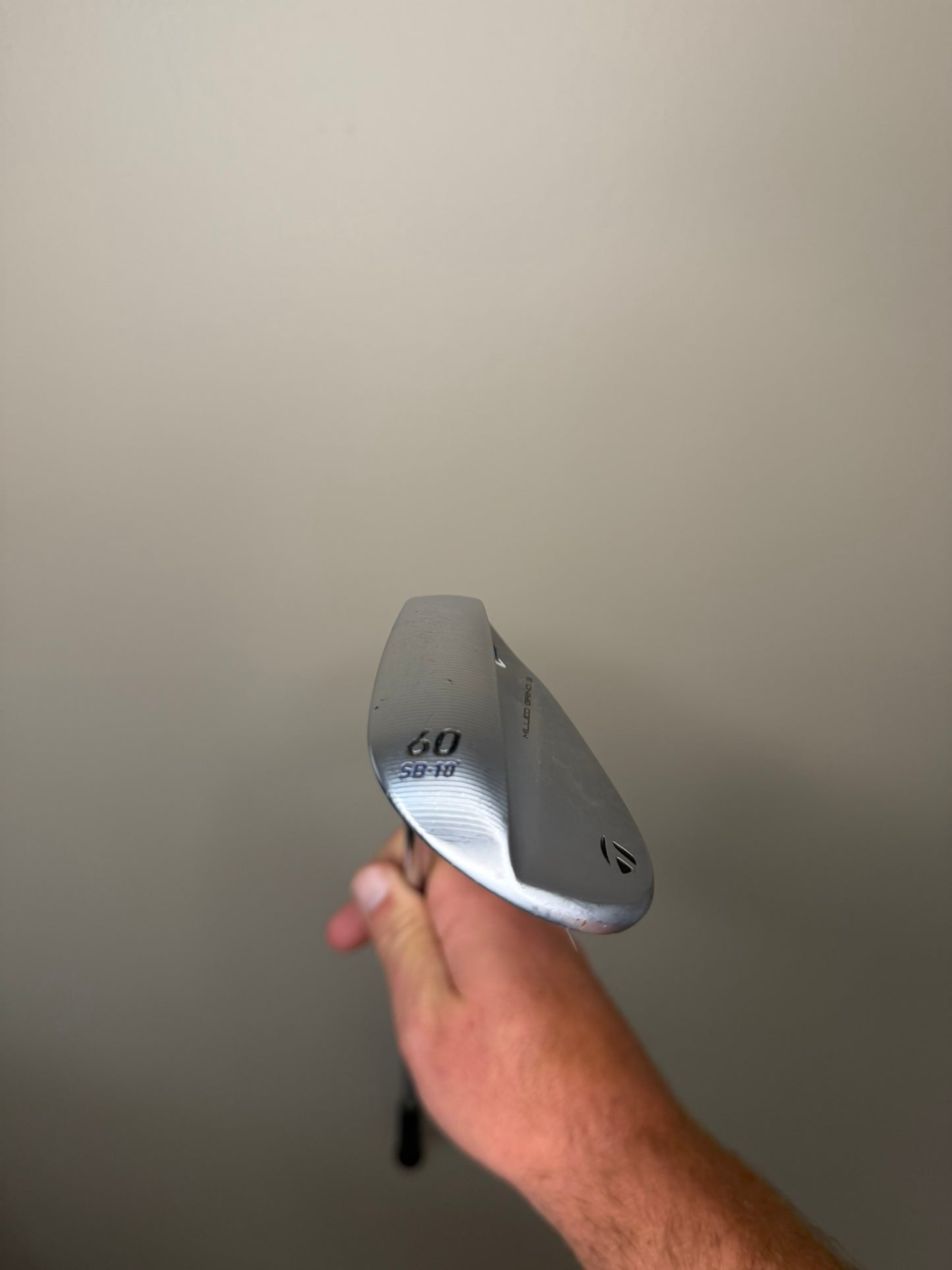 Photo of Taylormade Milled Grind 3 Raw Chrome Lob Wedge 60° Stiff Flex Ti S200