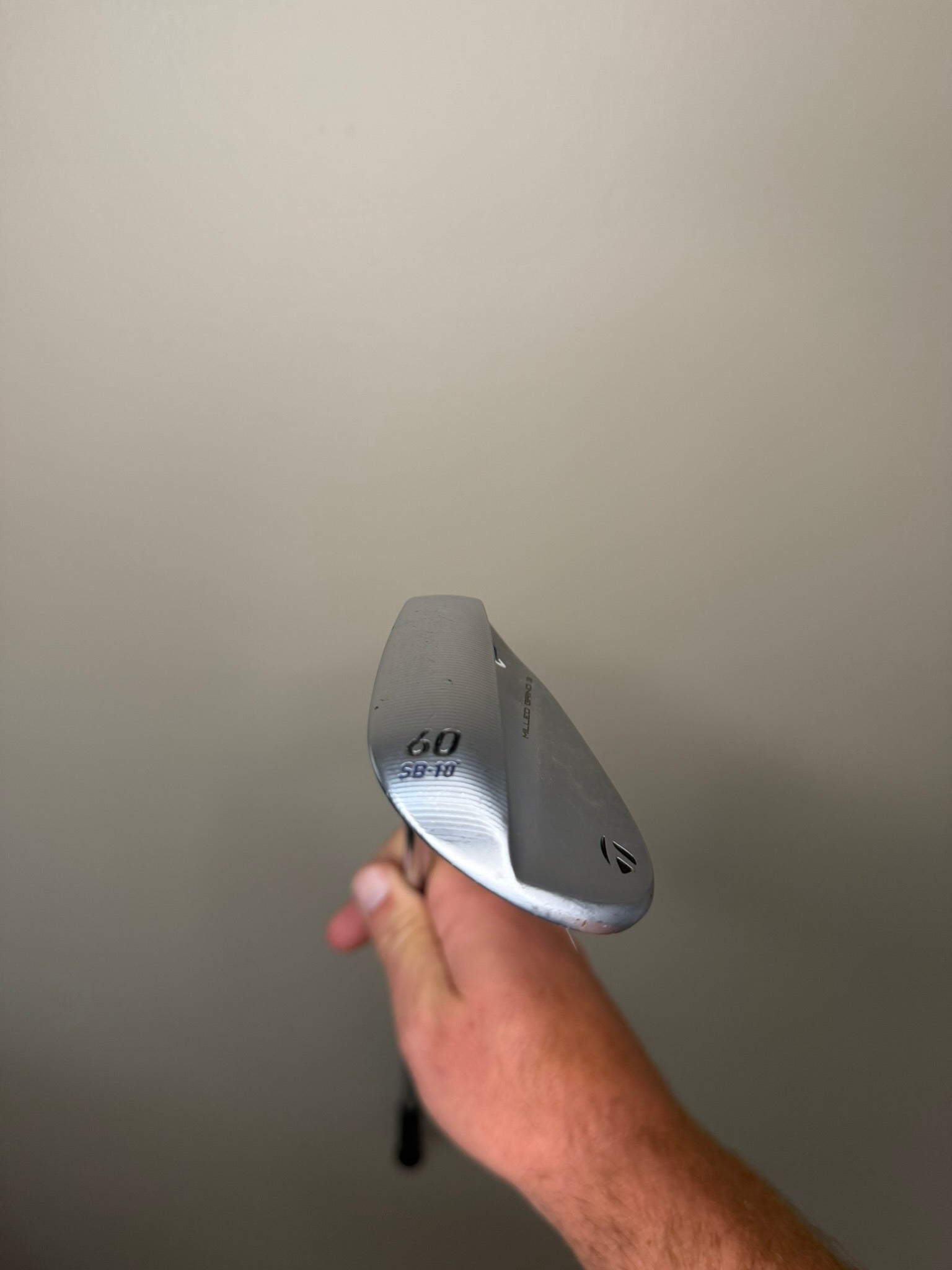 Photo of Taylormade Milled Grind 3 Raw Chrome Lob Wedge 60° Stiff Flex Ti S200