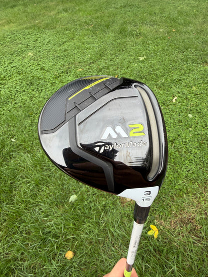 TaylorMade M2 3-Wood 15° Ozik Black Tie Stiff Flex 42" +HC NICE