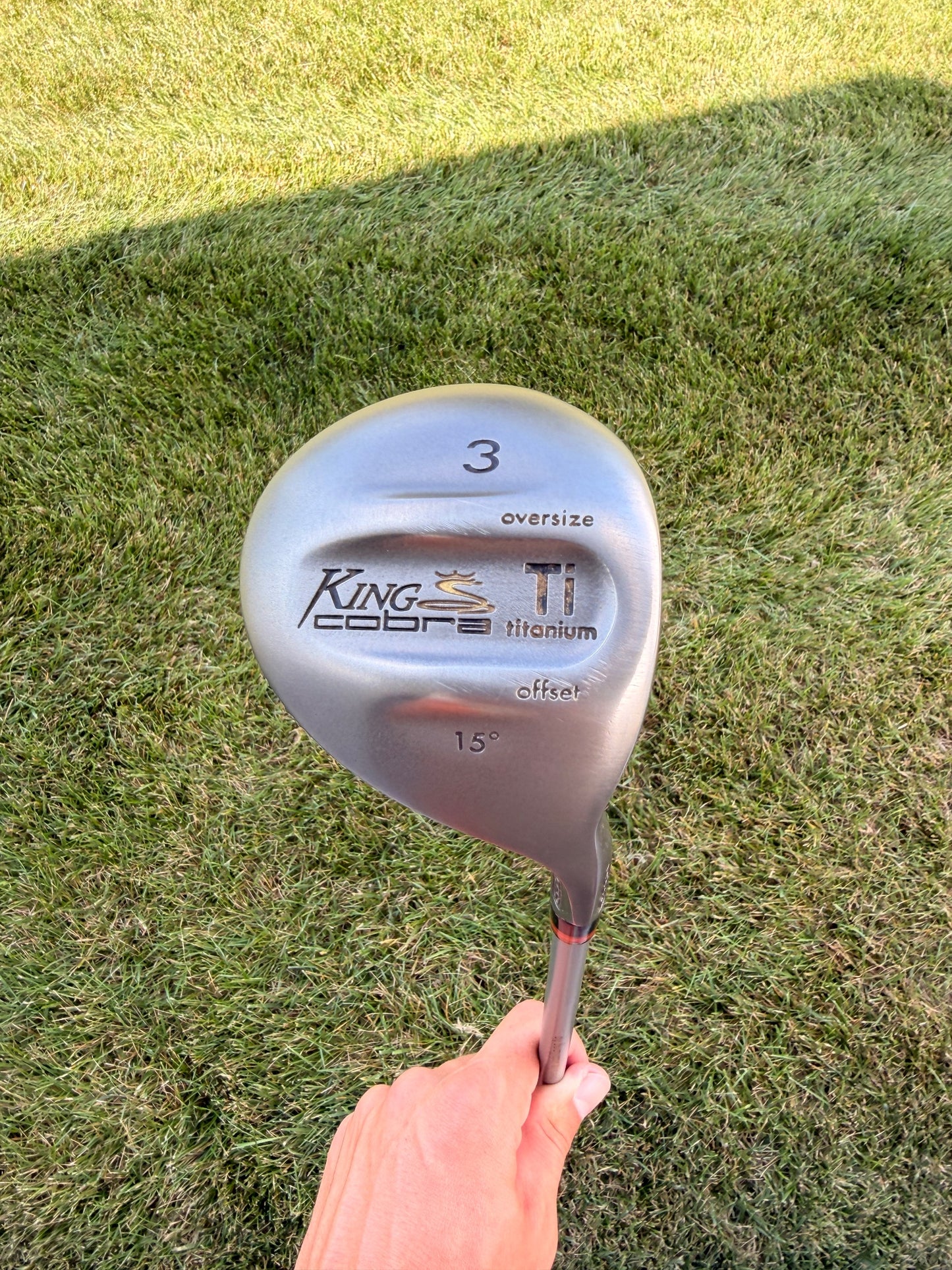 Cobra King Cobra Titanium Offset 3-Wood 15° Autoclave System Stiff Flex 43" +HC