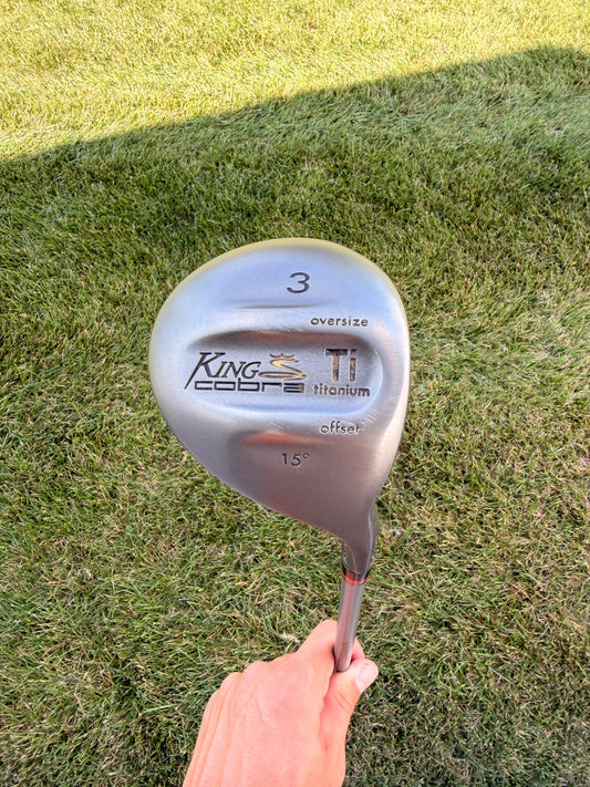 Cobra King Cobra Titanium Offset 3-Wood 15° Autoclave System Stiff Flex 43" +HC