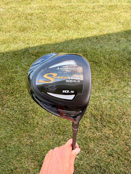 Adams Speedline 9064 LS Driver 10.5° Aldila RIP 60g Stiff Flex 45" +HC NICE