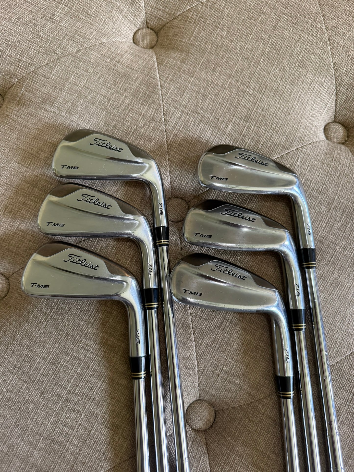 Photo of Titleist 716 T-MB Iron Set Stiff Flex Kbs Tour V
