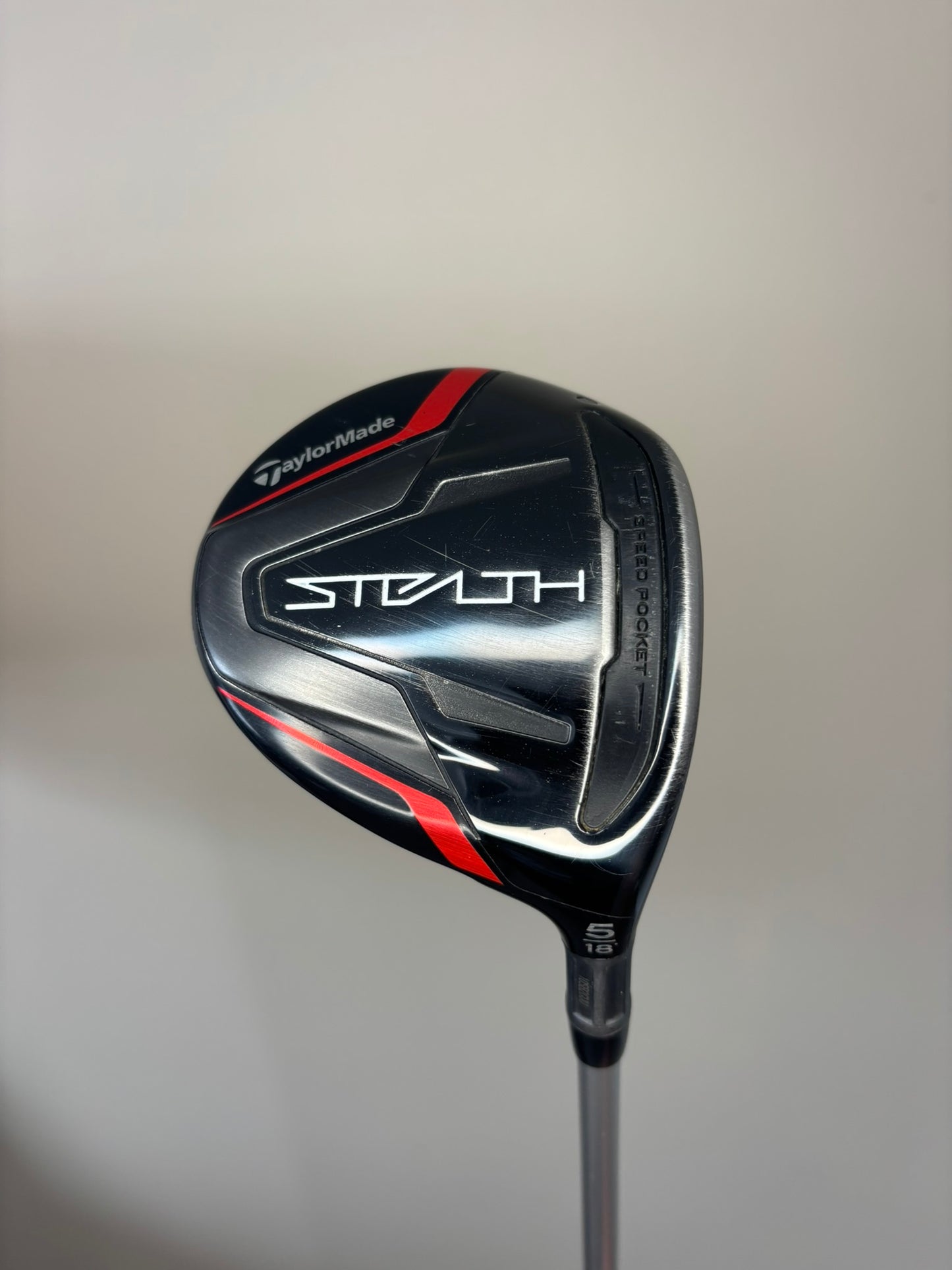 Taylormade Stealth 5-Wood 18° Aldila Ascent Red 60g Regular Flex 42″ NICE