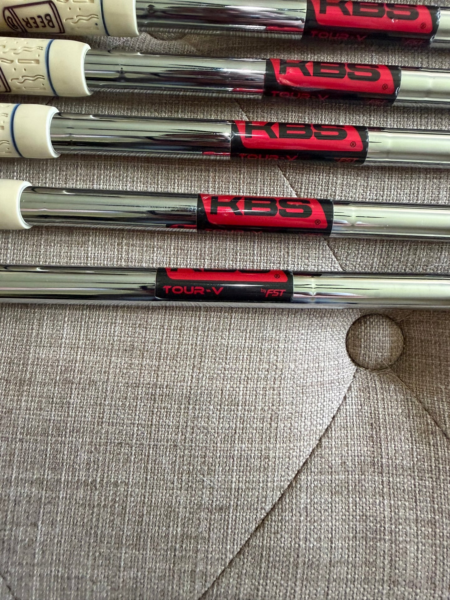 Photo of Titleist 716 T-MB Iron Set Stiff Flex Kbs Tour V
