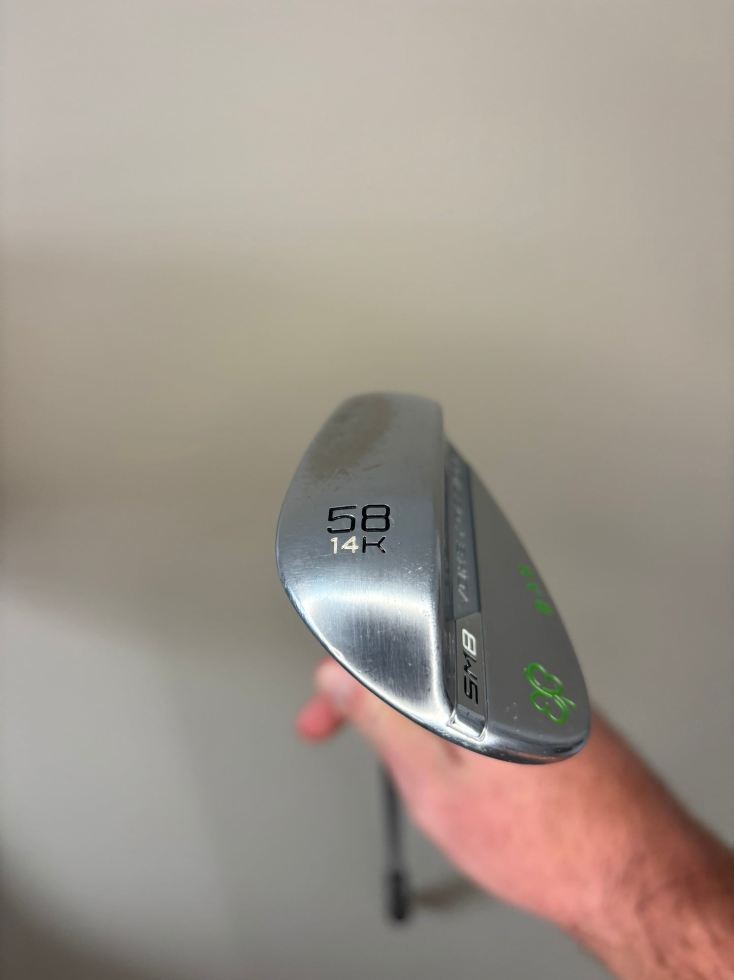 Titleist Vokey SM8 Tour Chrome Lob Wedge 58° / 14K Wedge Flex 35″ NICE