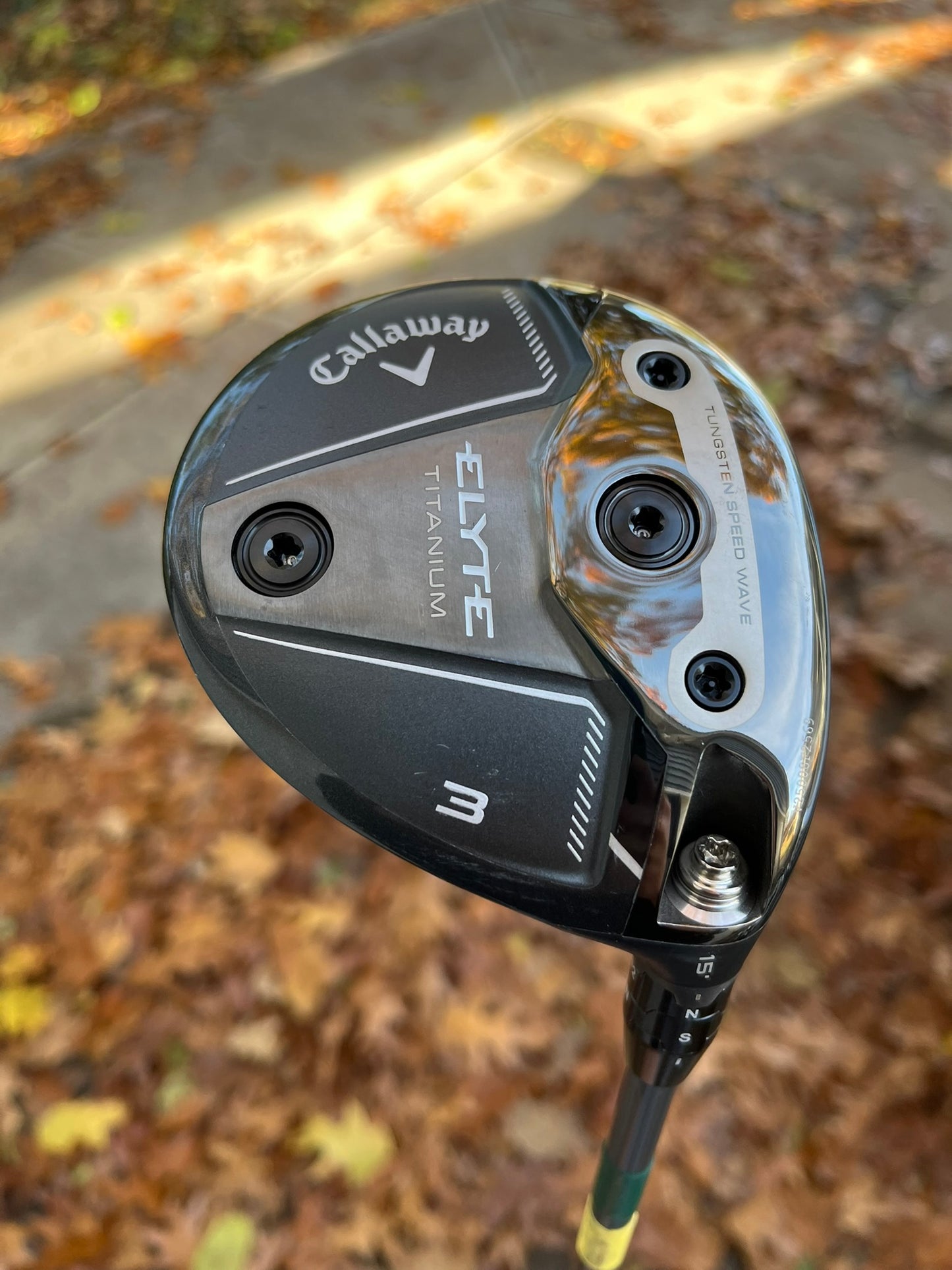 Callaway Elyte Ti Titanium 3-Wood 15° Denali 70g Stiff Flex 43″ +HC NICE