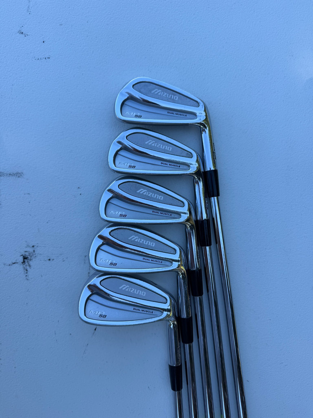 Mizuno MP 58 Iron Set 5-9 Rifle Precision FCM 5.0 Stiff Flex +3/4" NICE