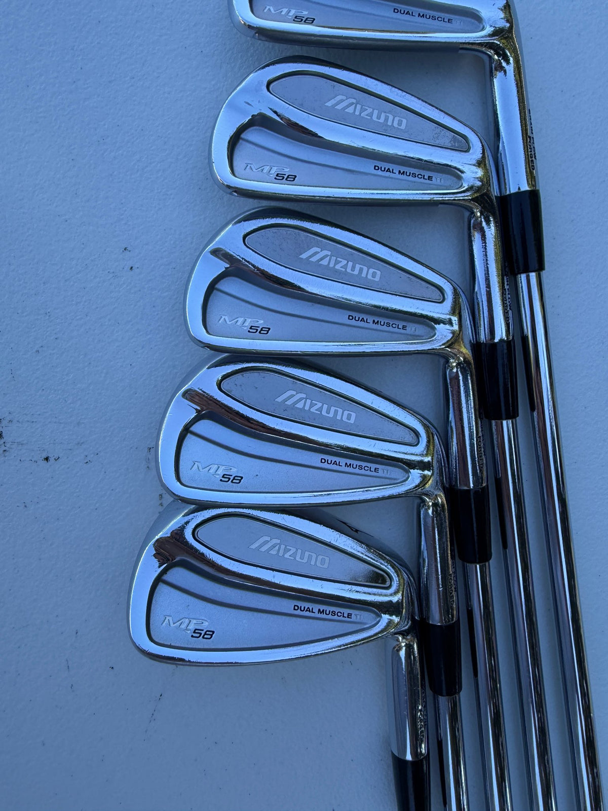 Mizuno MP 58 Iron Set 5-9 Rifle Precision FCM 5.0 Stiff Flex +3/4" NICE — photo 2