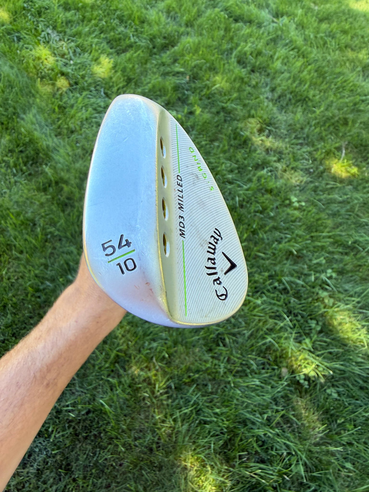 Callaway MD3 Milled Chrome Sand Wedge 54° / 10 XP 95 Stiff Flex 35.25" NICE — photo 4