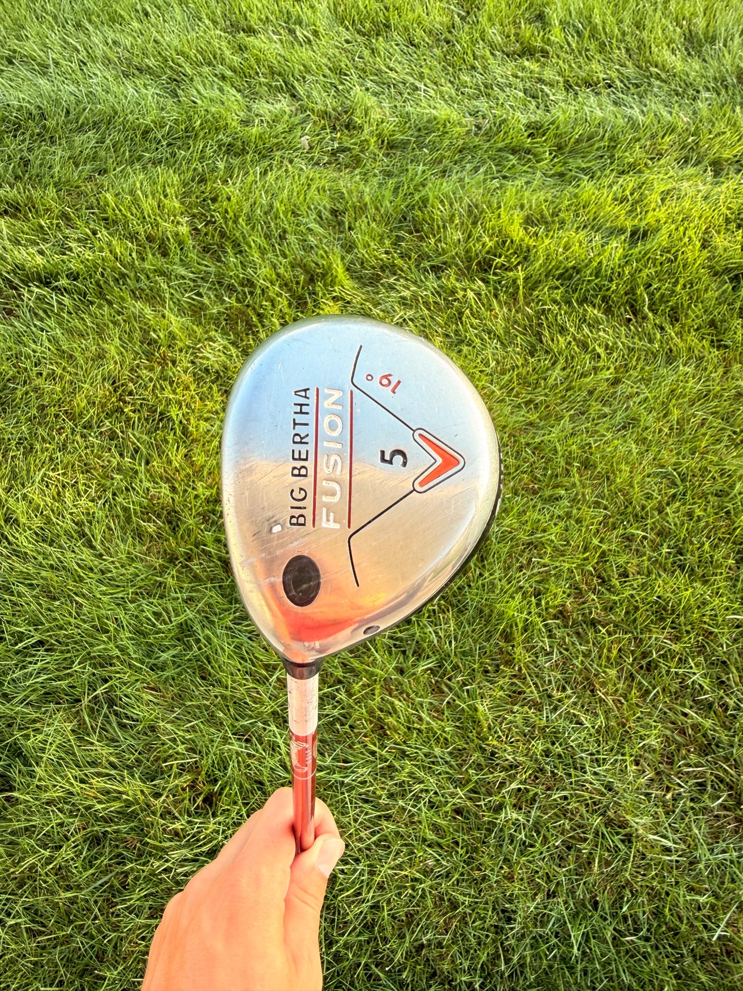 Callaway Big Bertha Fusion 5-Wood 19° Aldila NVS 55g SR Flex Lefty 41.75" NICE