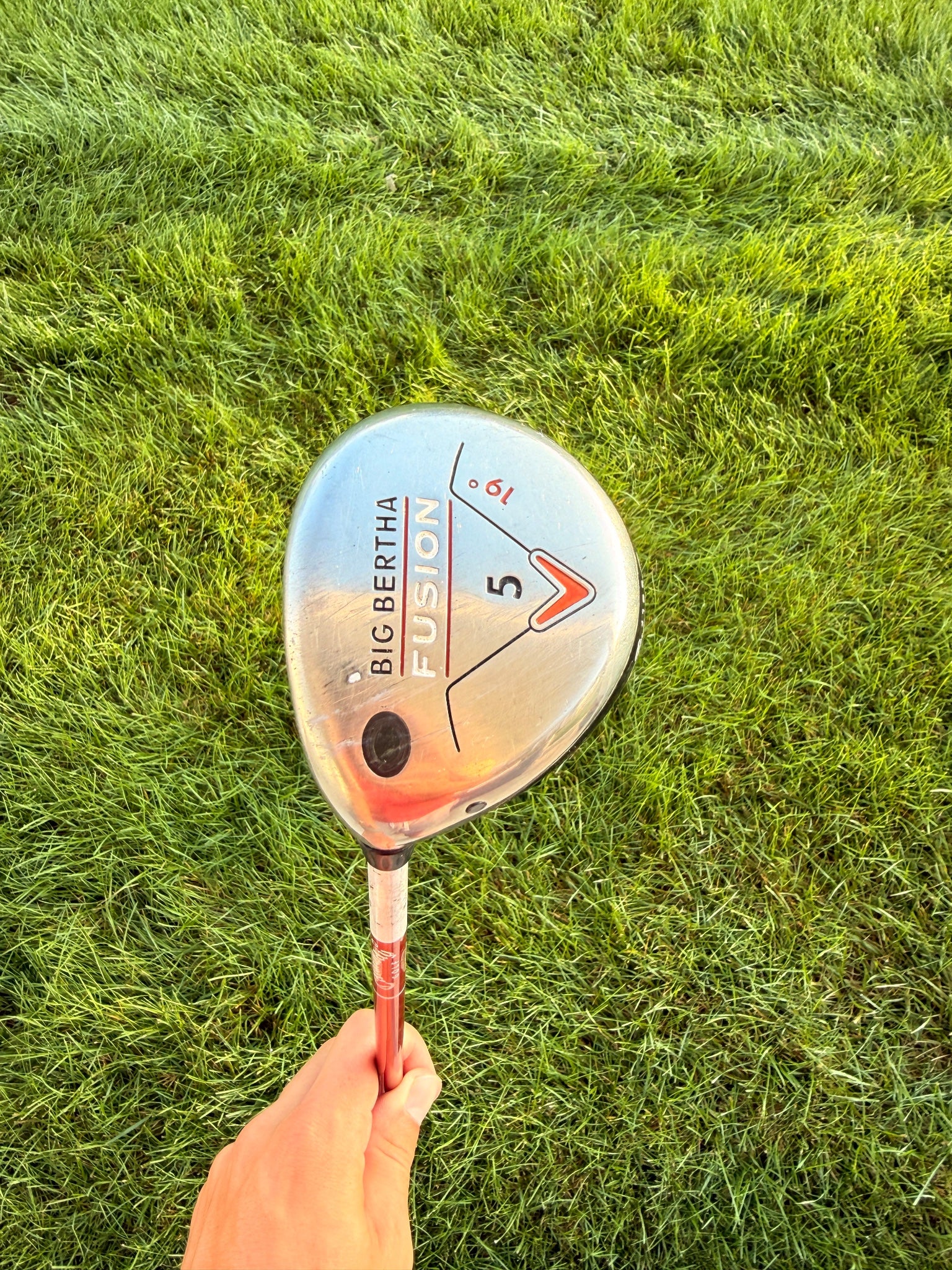 Callaway Big Bertha Fusion 5-Wood 19° Aldila NVS 55g SR Flex Lefty 41.75" NICE