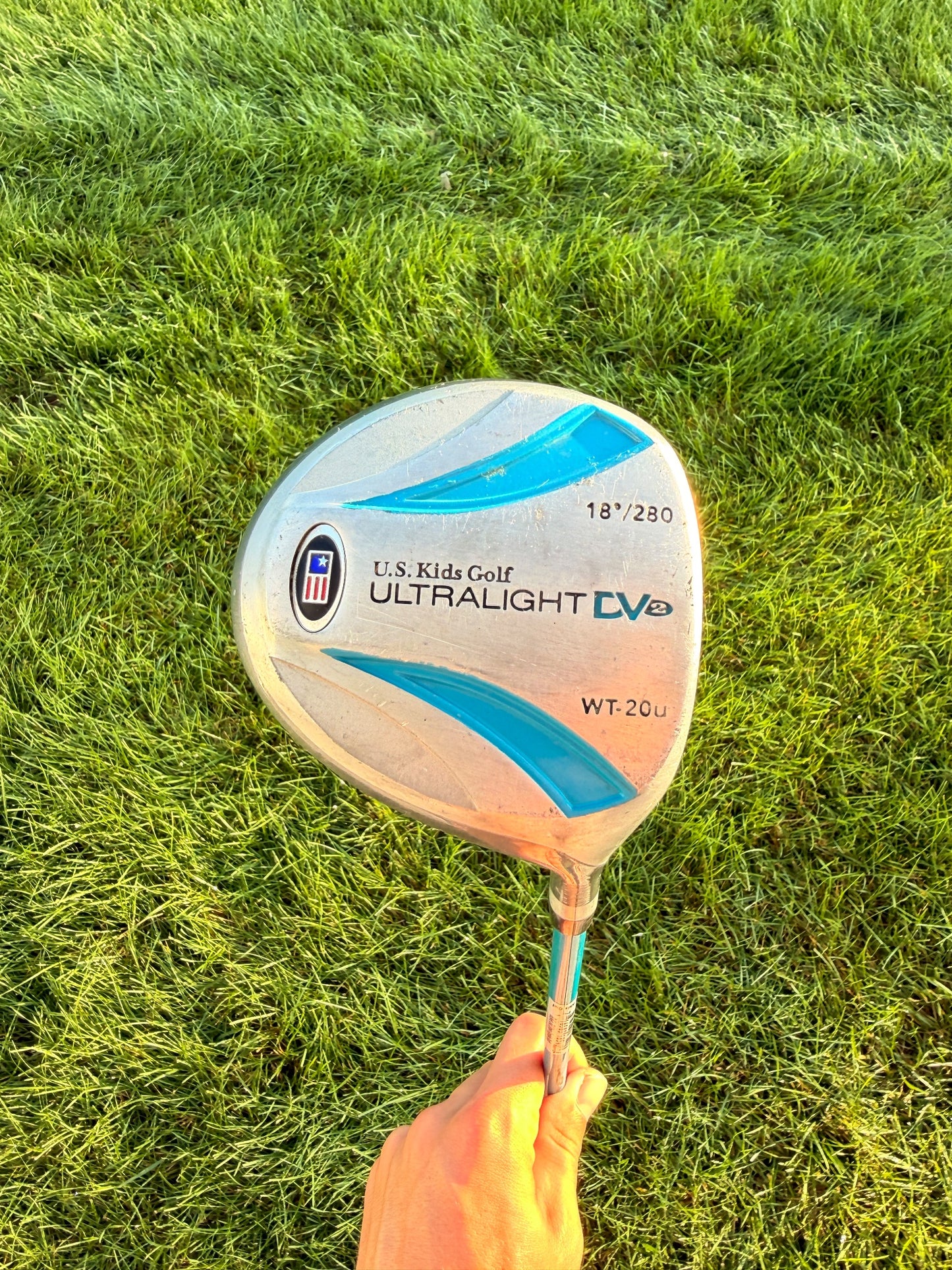 U.S. Kids Golf Ultralight DV2 Driver 18° Stock WT-20 Youth Flex 31.5"