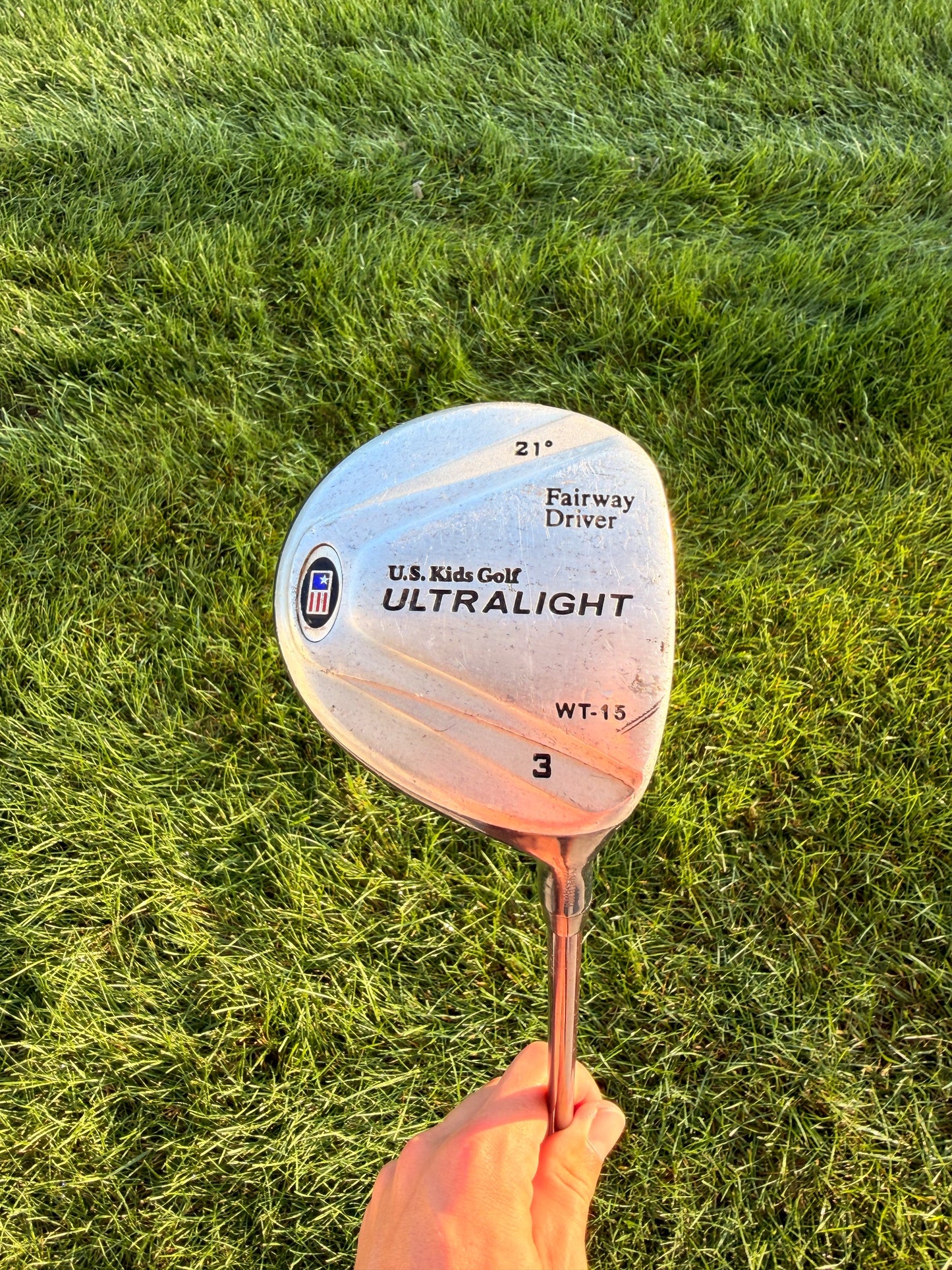 U.S. Kids Golf Ultralight 3-Wood 21° Stock WT-15 Youth Flex 34.25"
