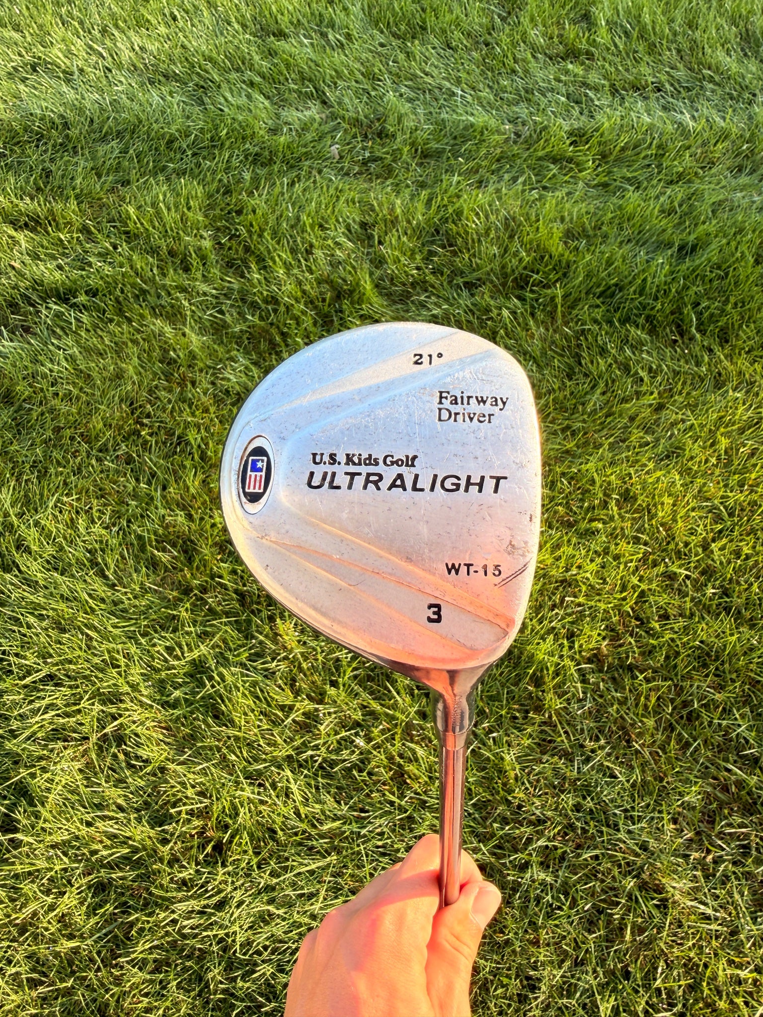 U.S. Kids Golf Ultralight 3-Wood 21° Stock WT-15 Youth Flex 34.25"
