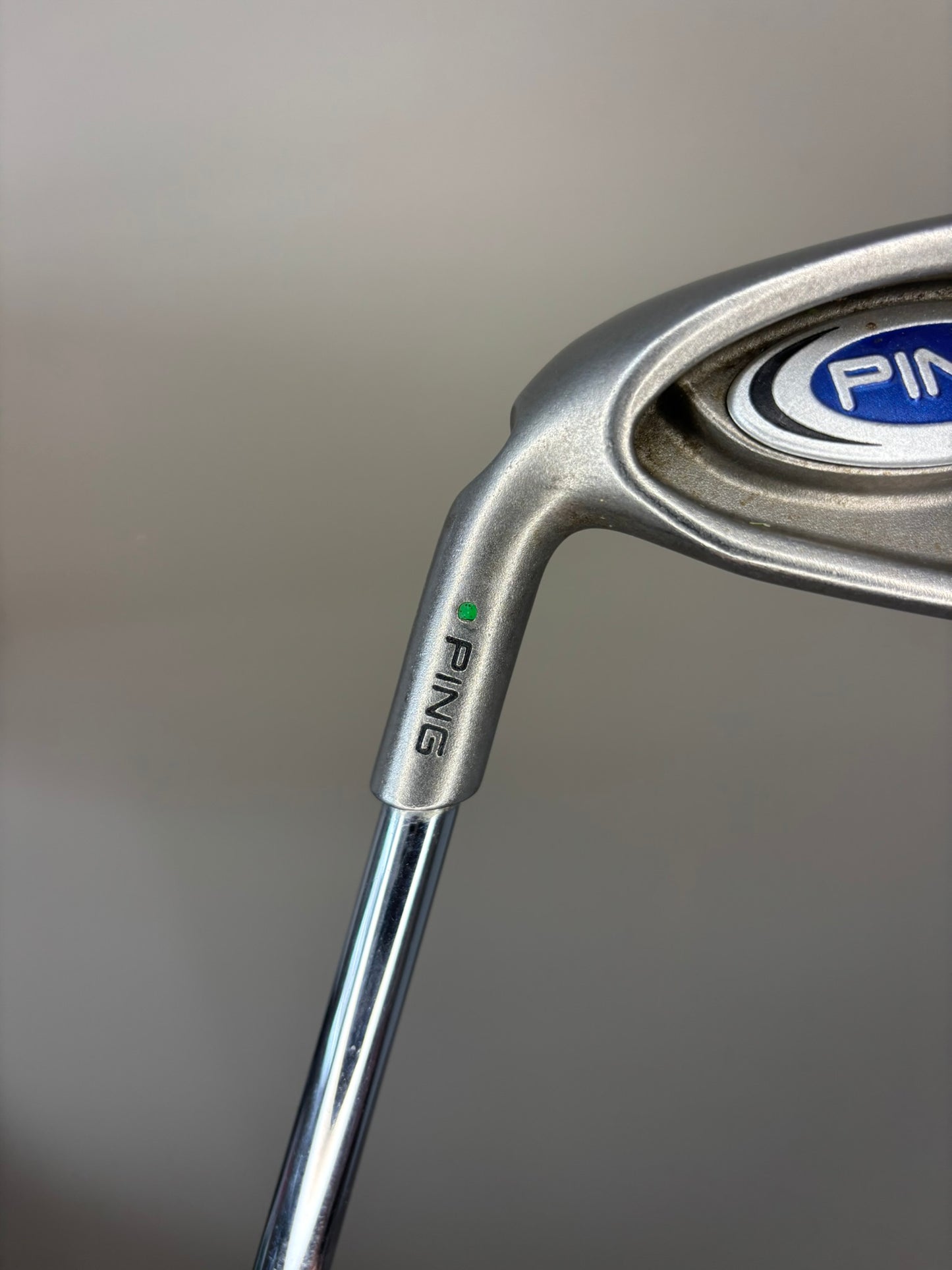 Ping i5 6-Iron Green Dot CSL Steel Shaft Stiff Flex Lefty 37.75″ NICE