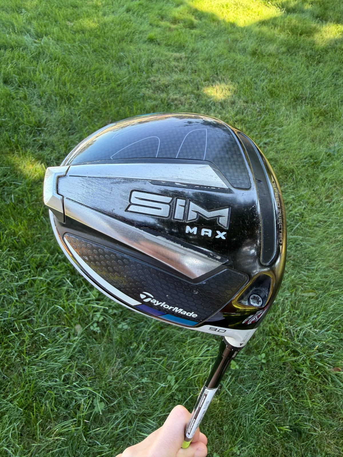 TaylorMade SIM MAX Driver 9° HZRDUS Smoke Red RDX Stiff Flex 45.25" NICE